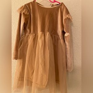 Size 5 tan velvet dress